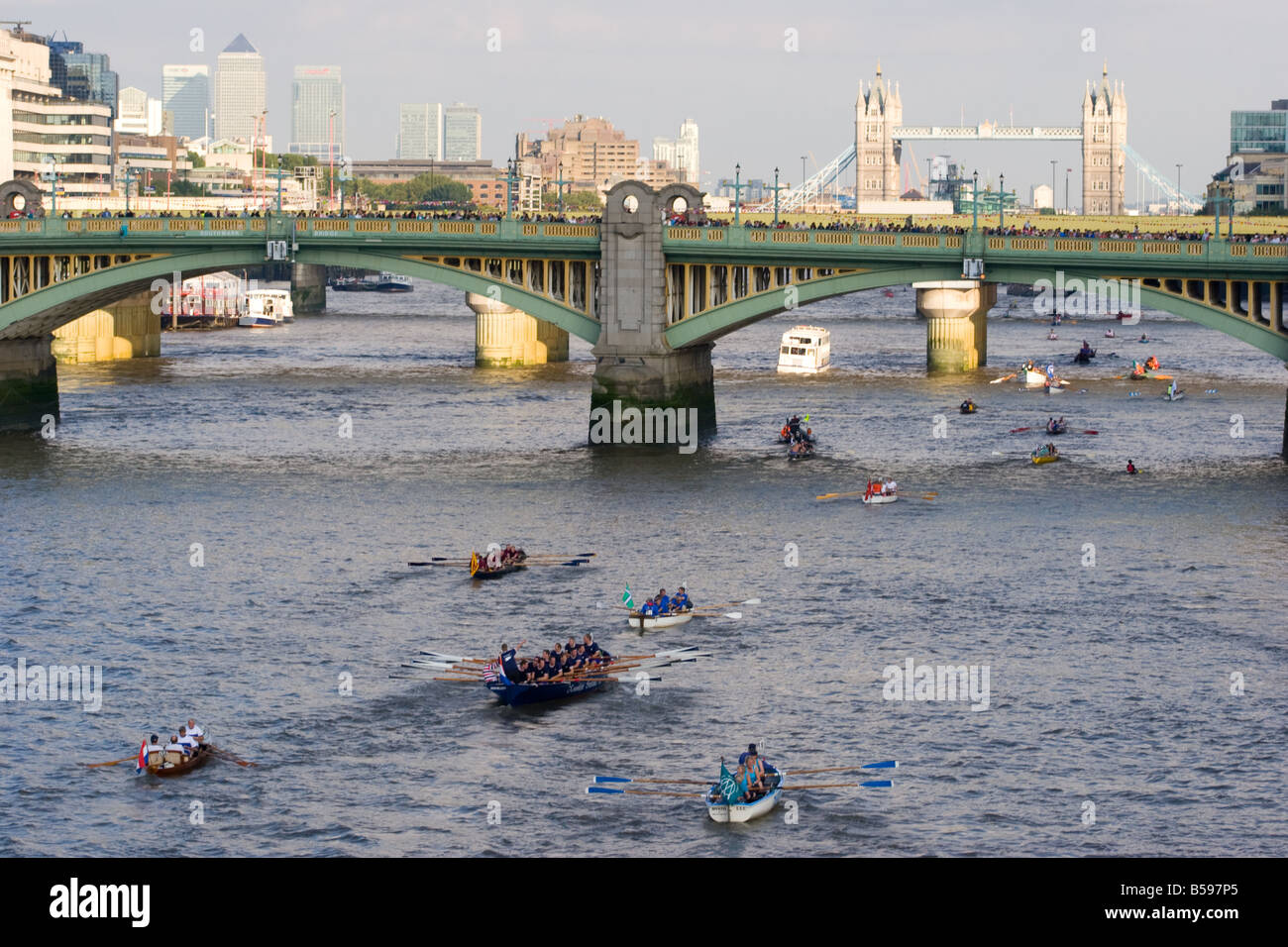 the-great-river-race-stock-photo-alamy