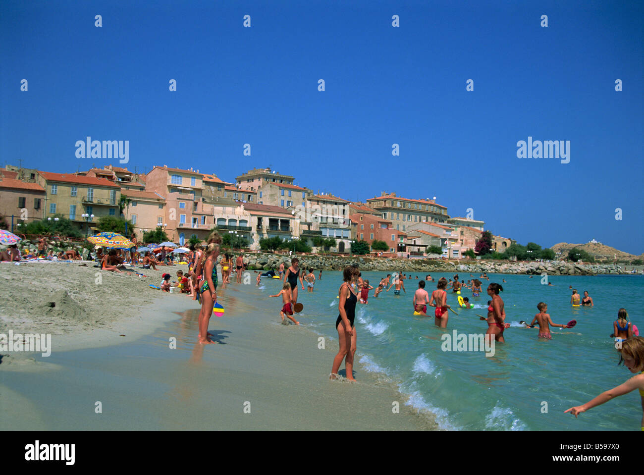 Corsica (2A): Isolella beach at Porticcio Stock Photo 