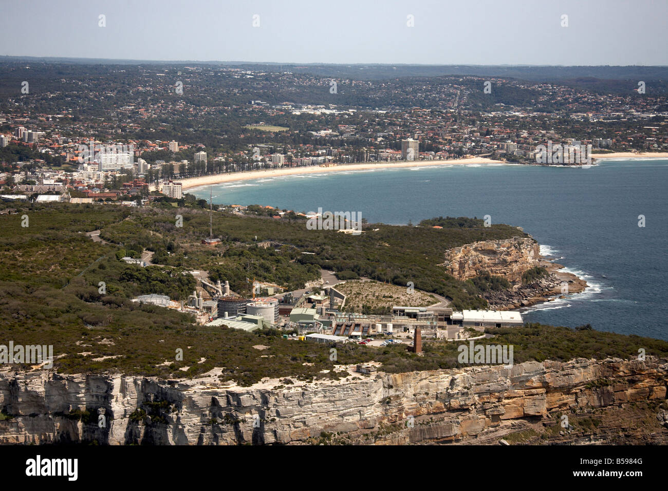 Aerial view north west of construction site on The North Head Cabbage
