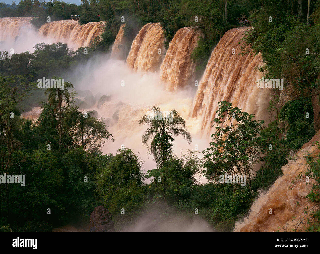 Iguassu Falls, UNESCO World Heritage Site, Misiones region, Argentina, South America Stock Photo