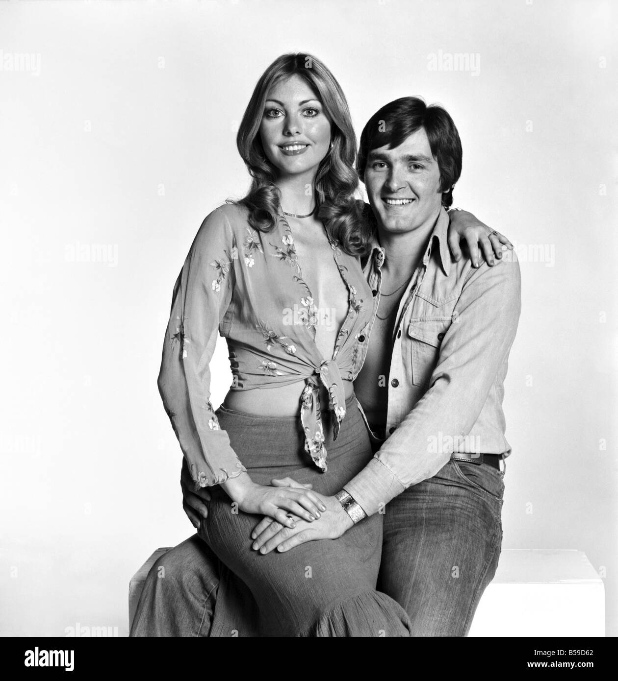 models gillian duxbury peter glancy pose a young models gillian duxbury peter glancy pose a young