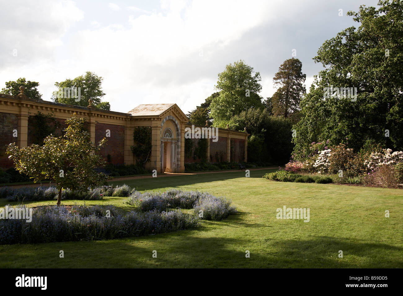 Entrance to walled garden of Osborne House former home of Queen