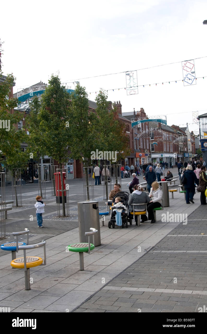 castleford high street yorkshire scene pedistrianised pedistrianisation