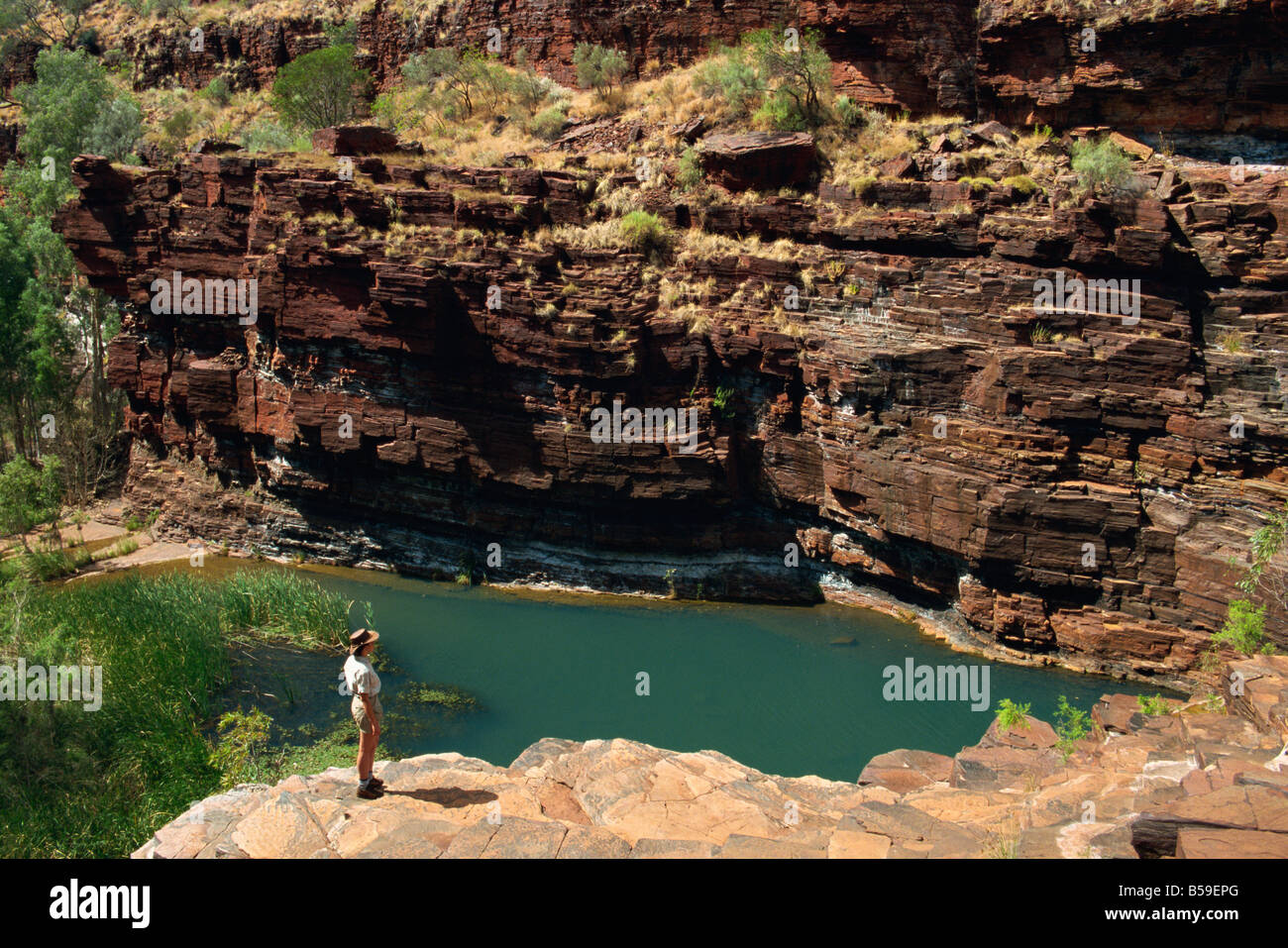 Fortescue Falls, Karijini National Park, Pilbara, Western Australia, Australia, Pacific Stock Photo