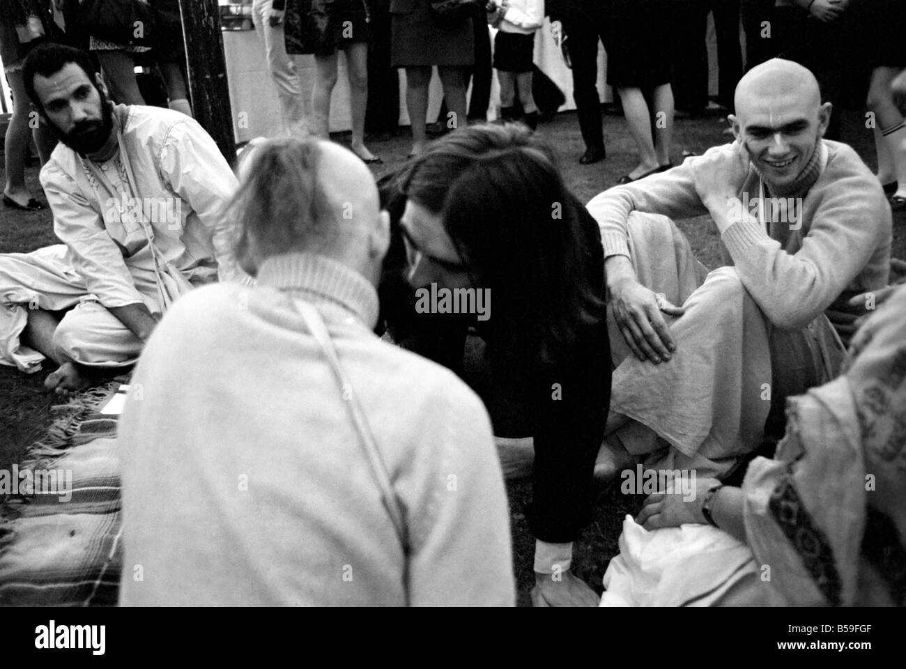 George Harrison Of The Beatles Pictured Amongst The Buddhist American