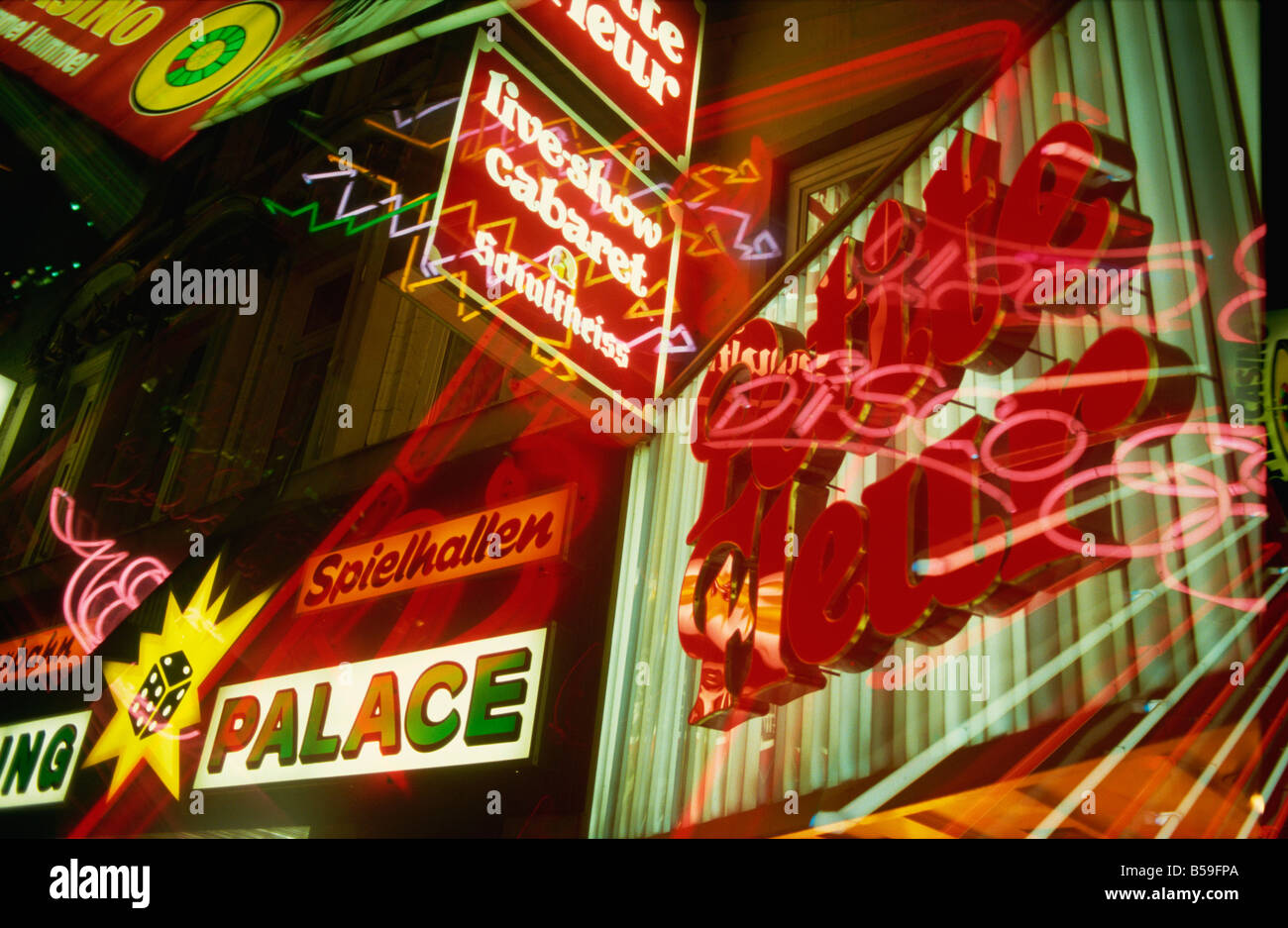 Reeperbahn Hamburg Germany Europe Stock Photo - Alamy