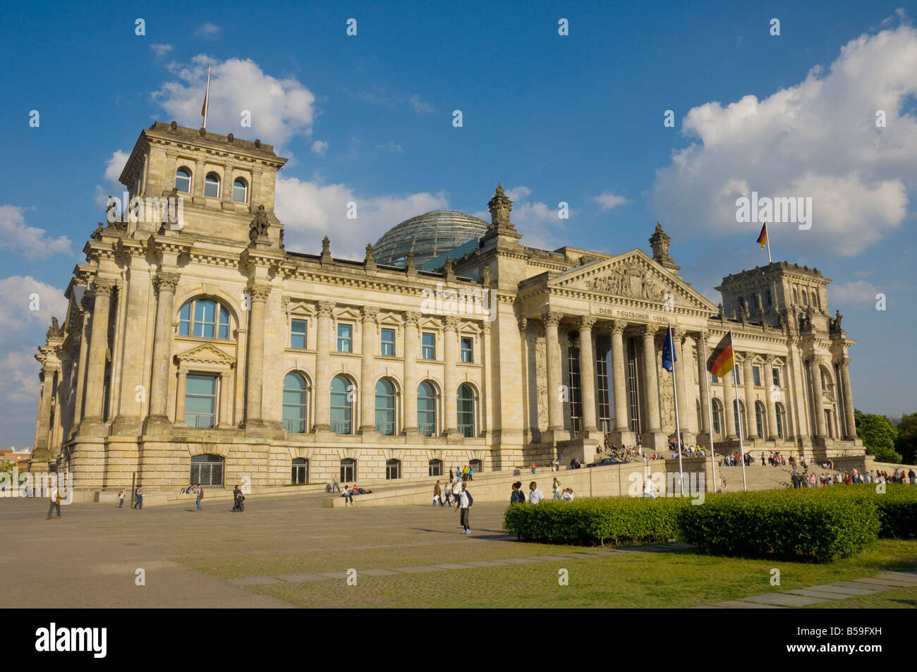 Reichstag Parliament Building, Berlin, Germany, Europe Stock Photo