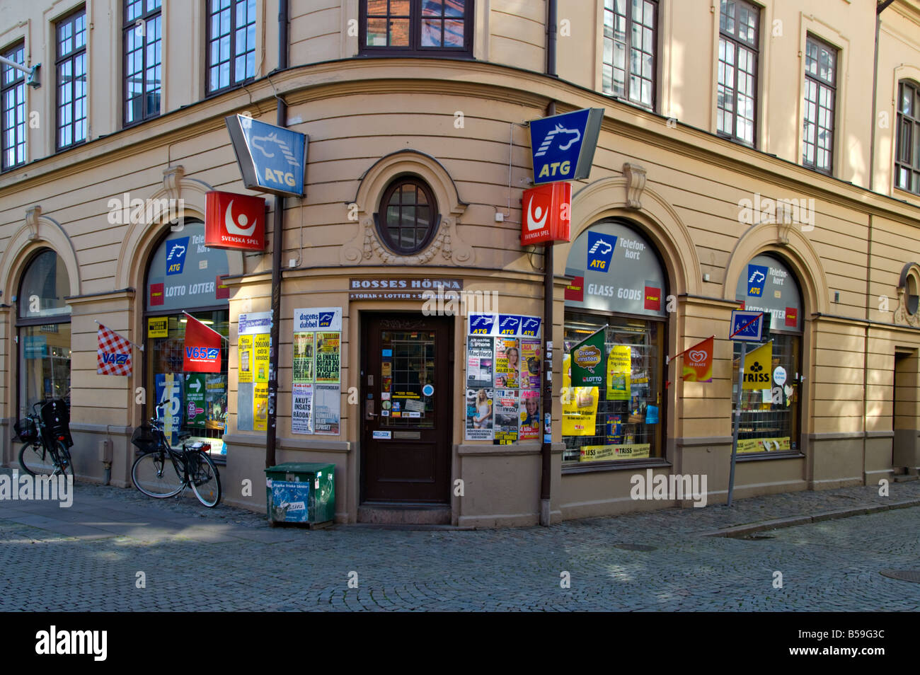 A Swedish Convenience Store in Malmo, Sweden. Stock Photo