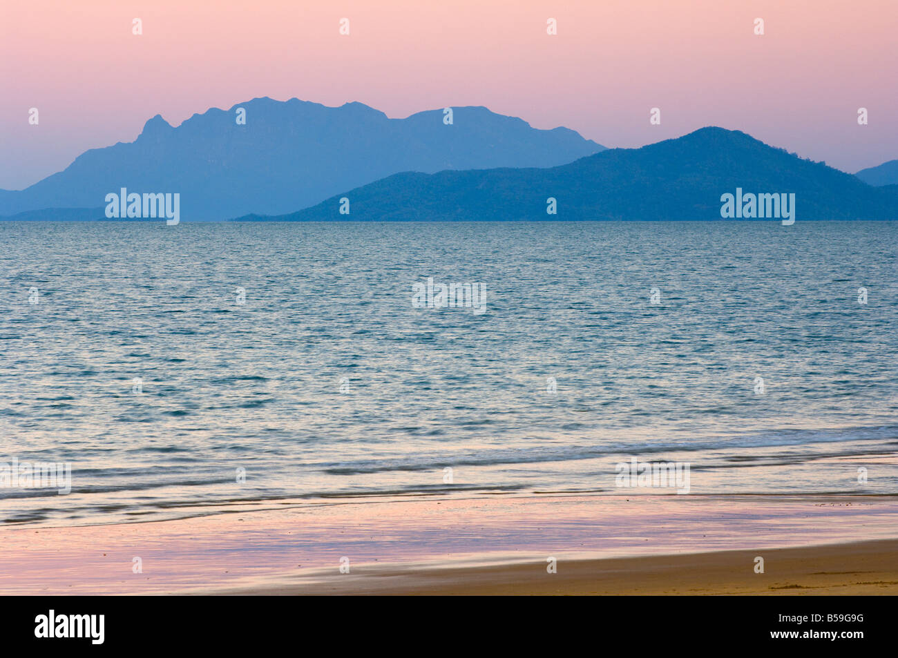 Hinchinbrook Island seen from South Mission Beach, Queensland, Australia, Pacific Stock Photo