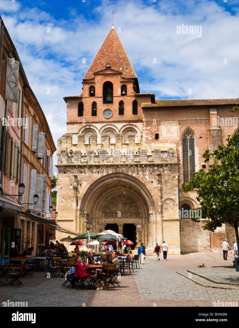 Moissac, France - The Abbaye Saint Pierre de Moissac, Tarn et Garonne Stock Photo