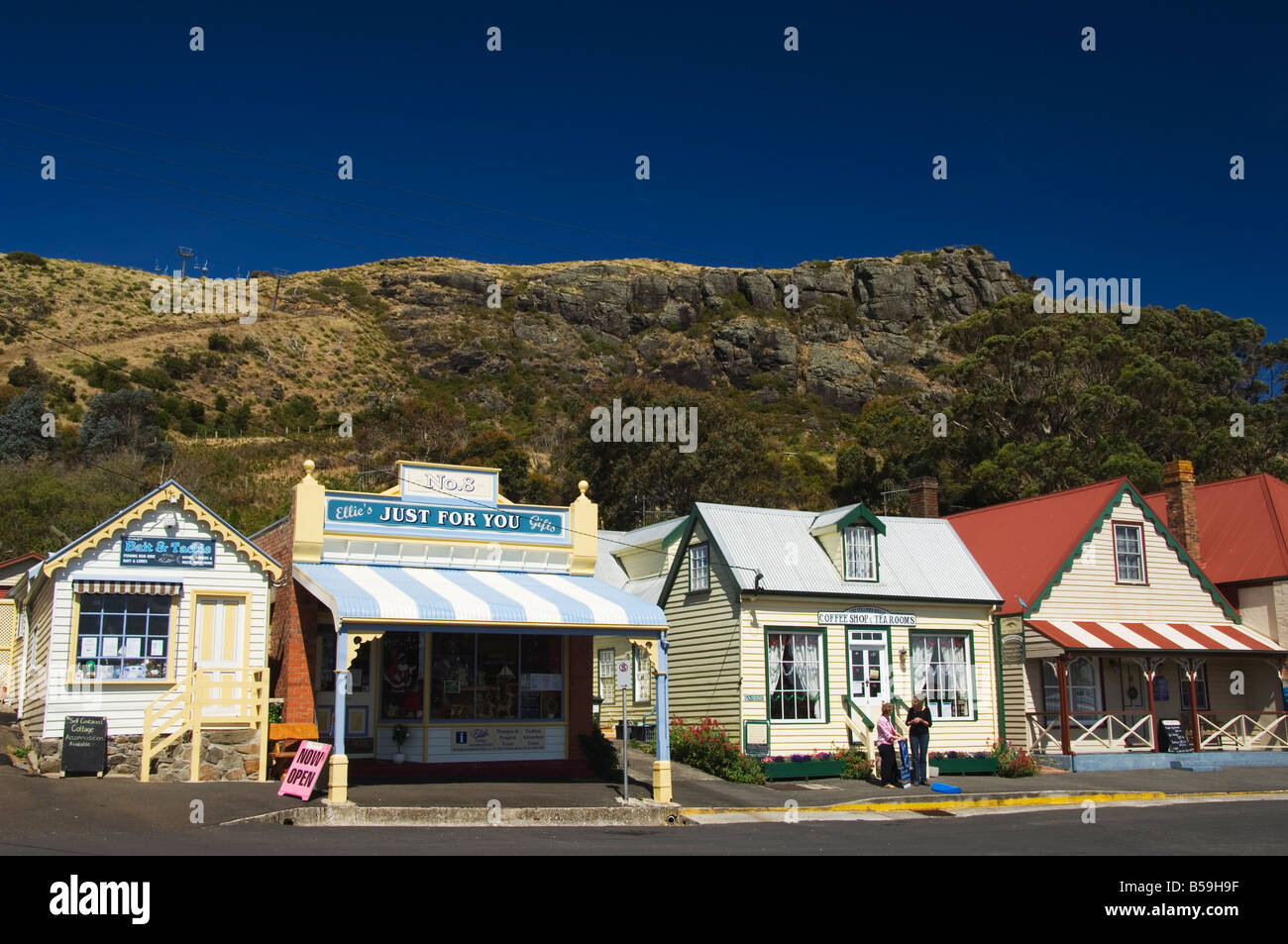 Australia tasmania stanley coffee shop hires stock photography and