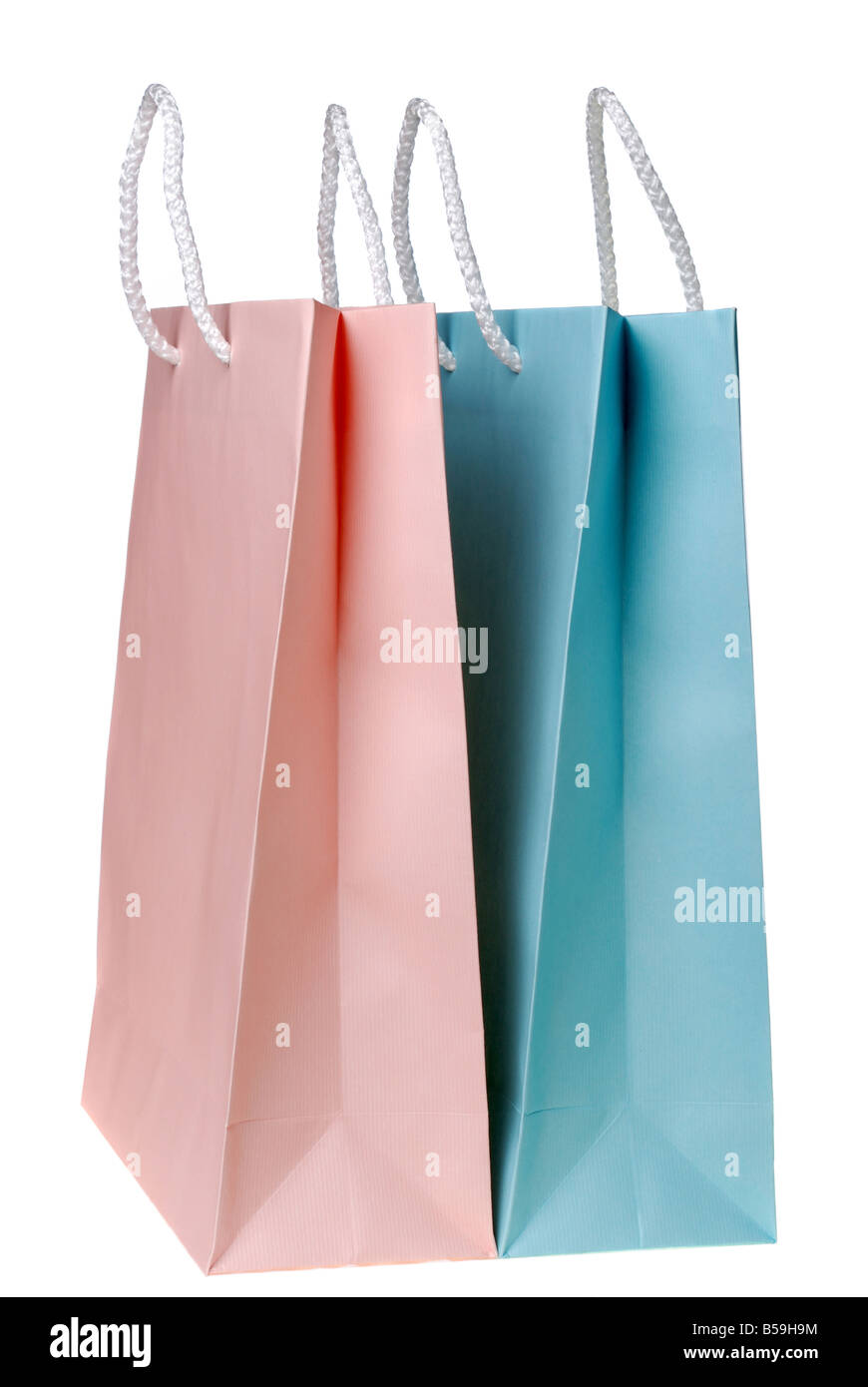 Packing The paper packing isolated on a white background with handles