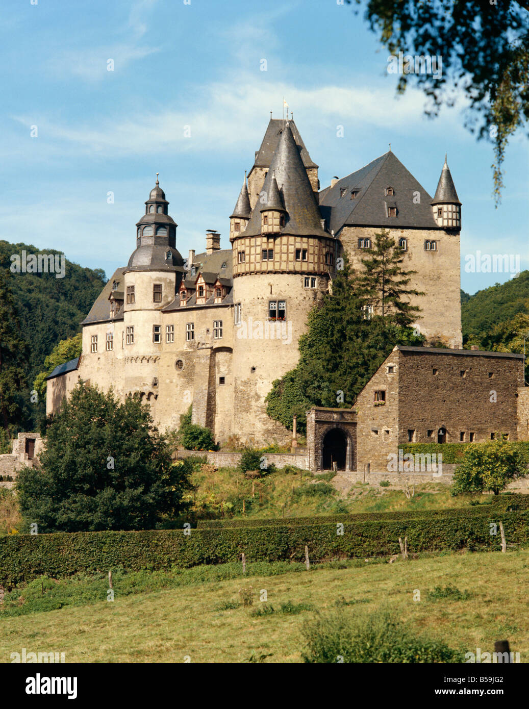 Burresheim Castle Rheinland Pfalz Germany Europe Stock Photo