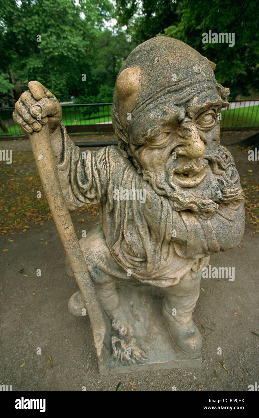 Grotesque in Dwarf s Garden Mirabell Gardens Salzburg Austria Europe Stock Photo
