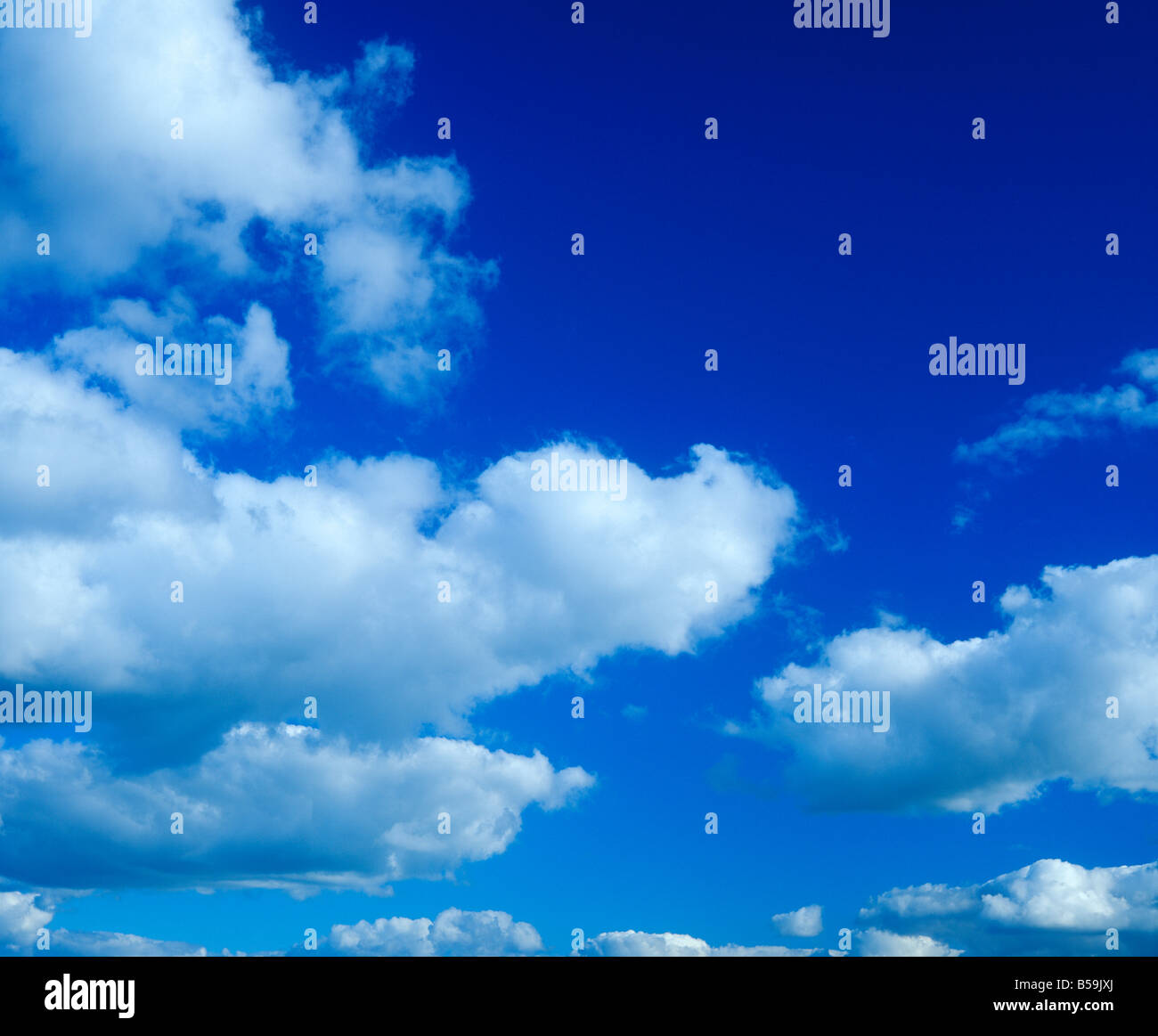 white clouds in the blue sky Stock Photo