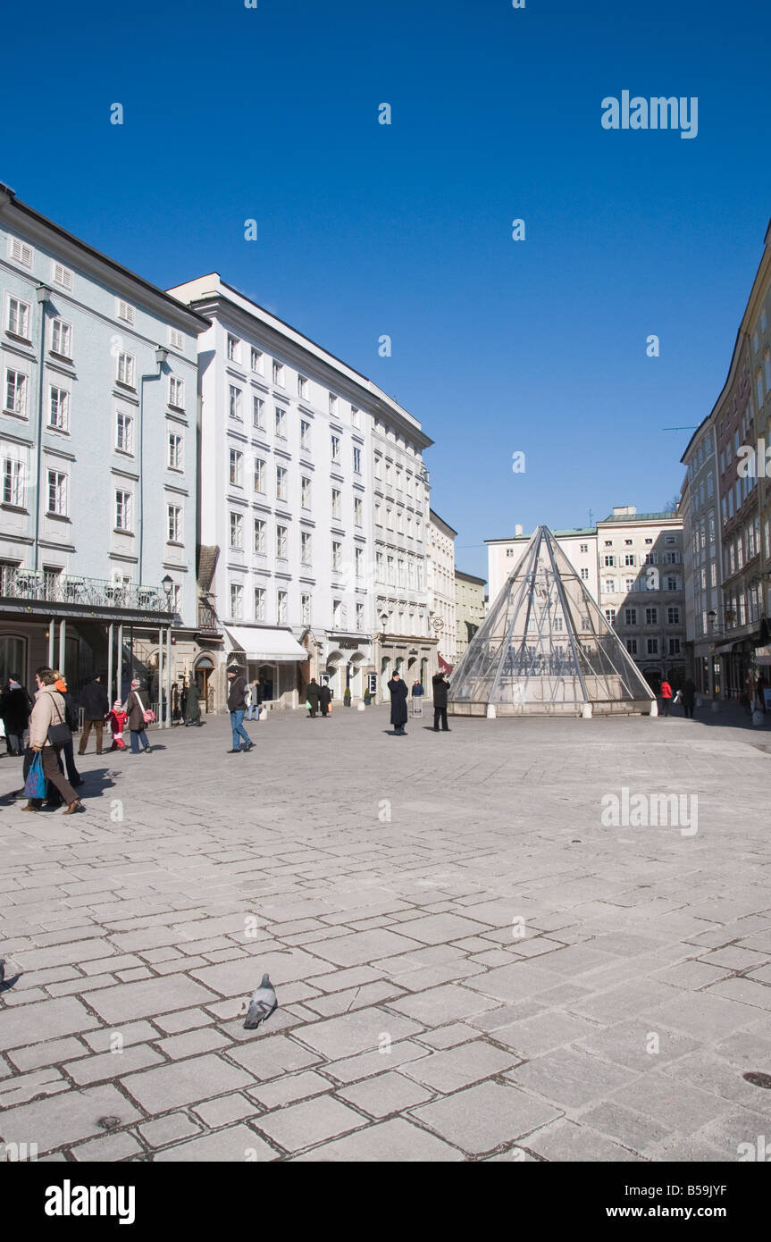 The Alter Markt, a square famous for its good shops, Salzburg, Austria, Europe Stock Photo