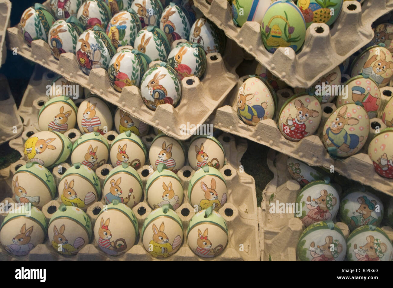 Hand painted eggs, Salzburg, Austria, Europe Stock Photo - Alamy
