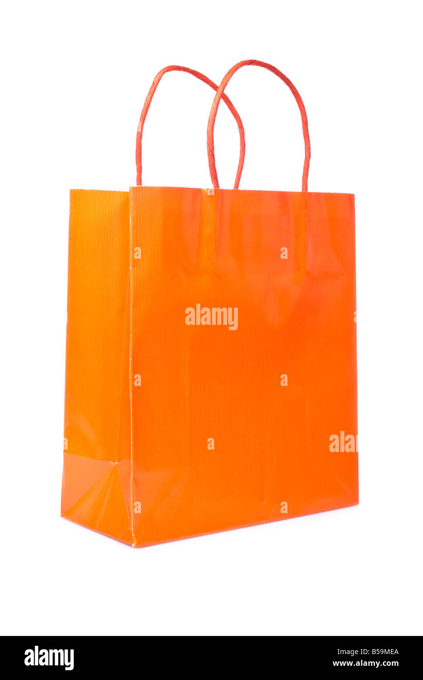 A shopping bag isolated on white background Stock Photo - Alamy