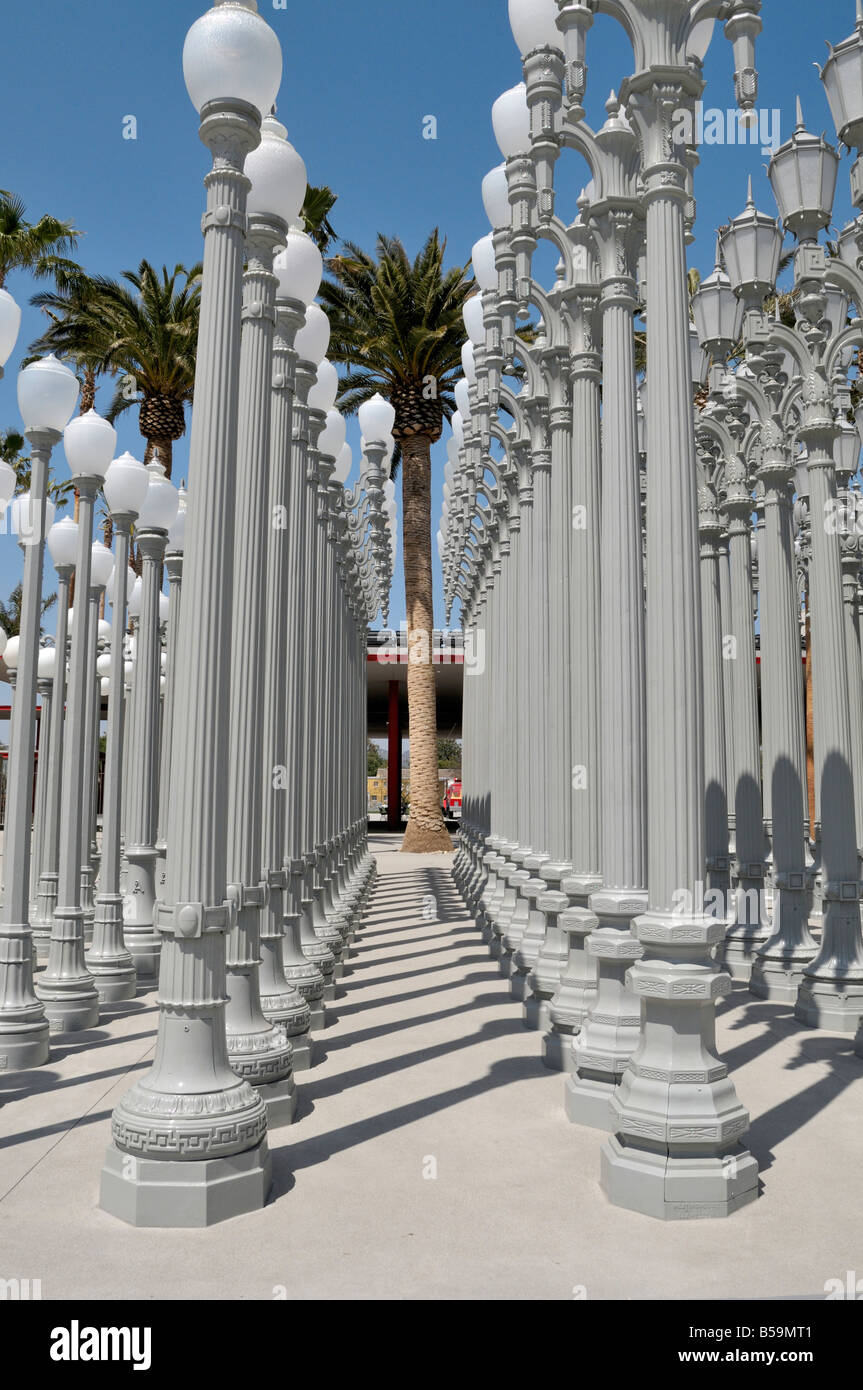 "Urban Light" is a Lamppost exhibit created from 202 antique castiron