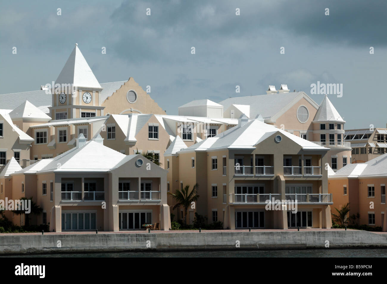 Shot of the Waterfront development on Pits Bay Road, Hamilton Bermuda Stock Photo