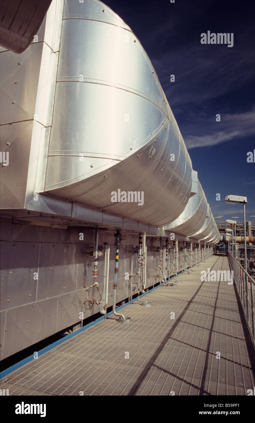 Barka Desalination plant industry near muscat oman middle east Stock