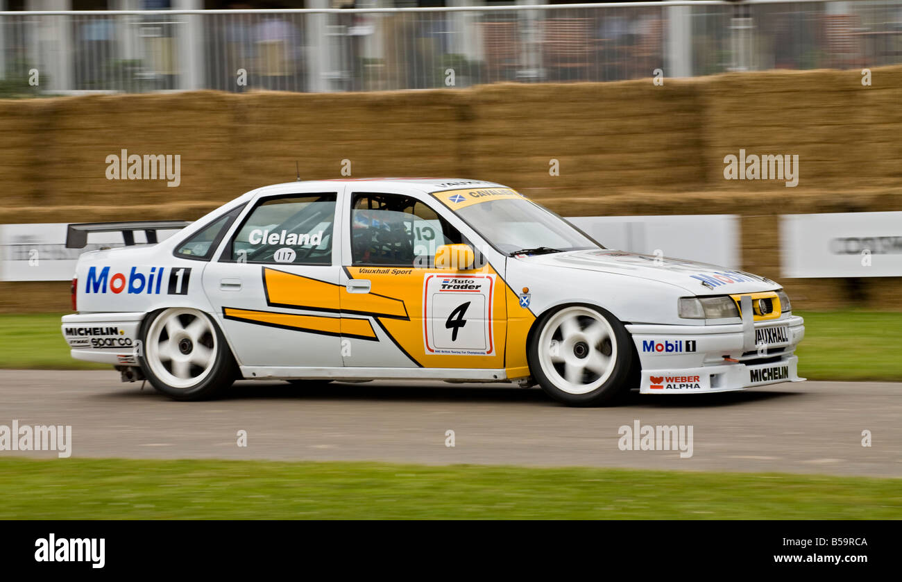 1995 Vauxhall Cavalier with driver John Clelland at Goodwood Festival of Speed, Sussex, UK Stock Photo
