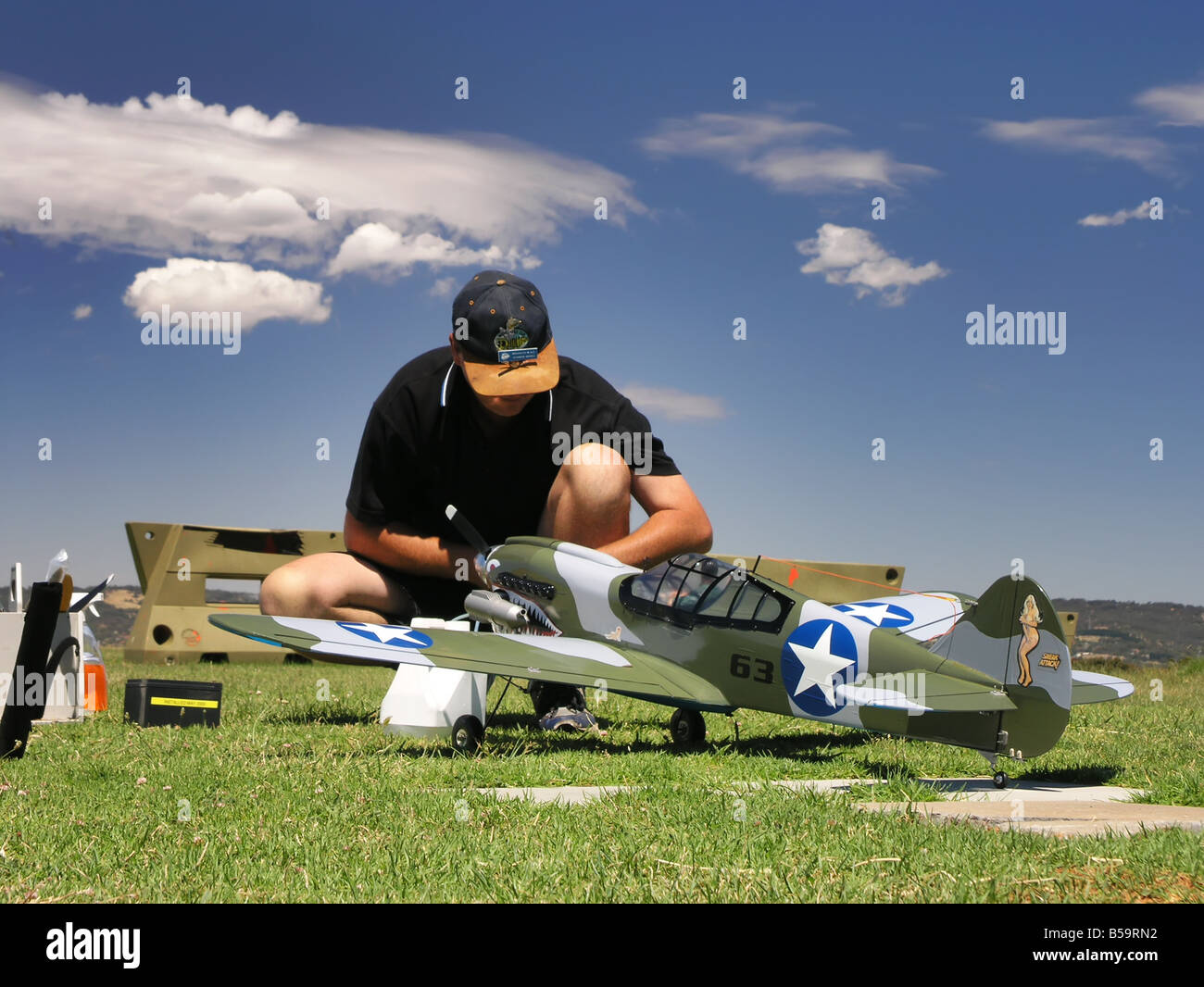 RC model aircraft Stock Photo