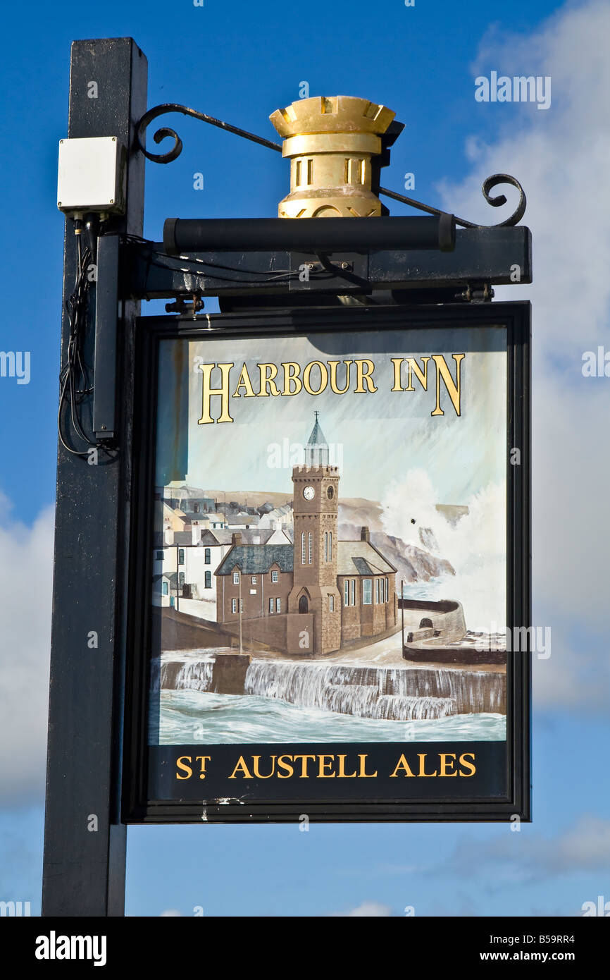 Painted pub sign, UK. Stock Photo