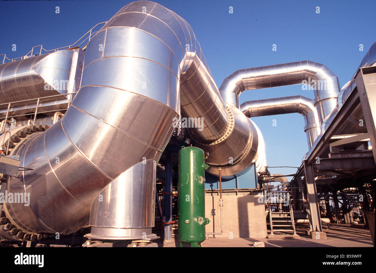 Barka Desalination plant industry near muscat oman middle east Stock