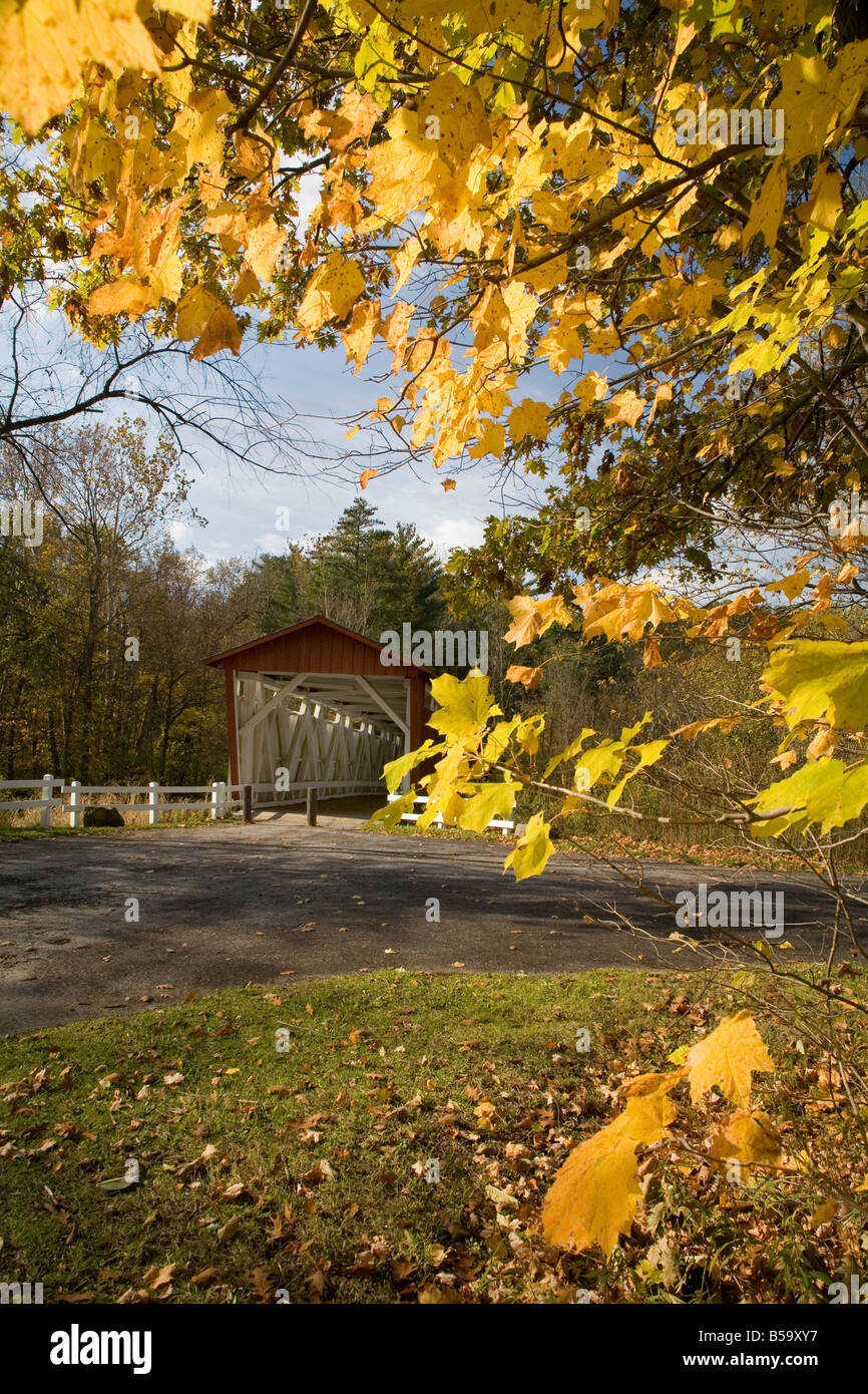 Peninsula Ohio The Everett Road covered bridge in Cuyahoga Valley