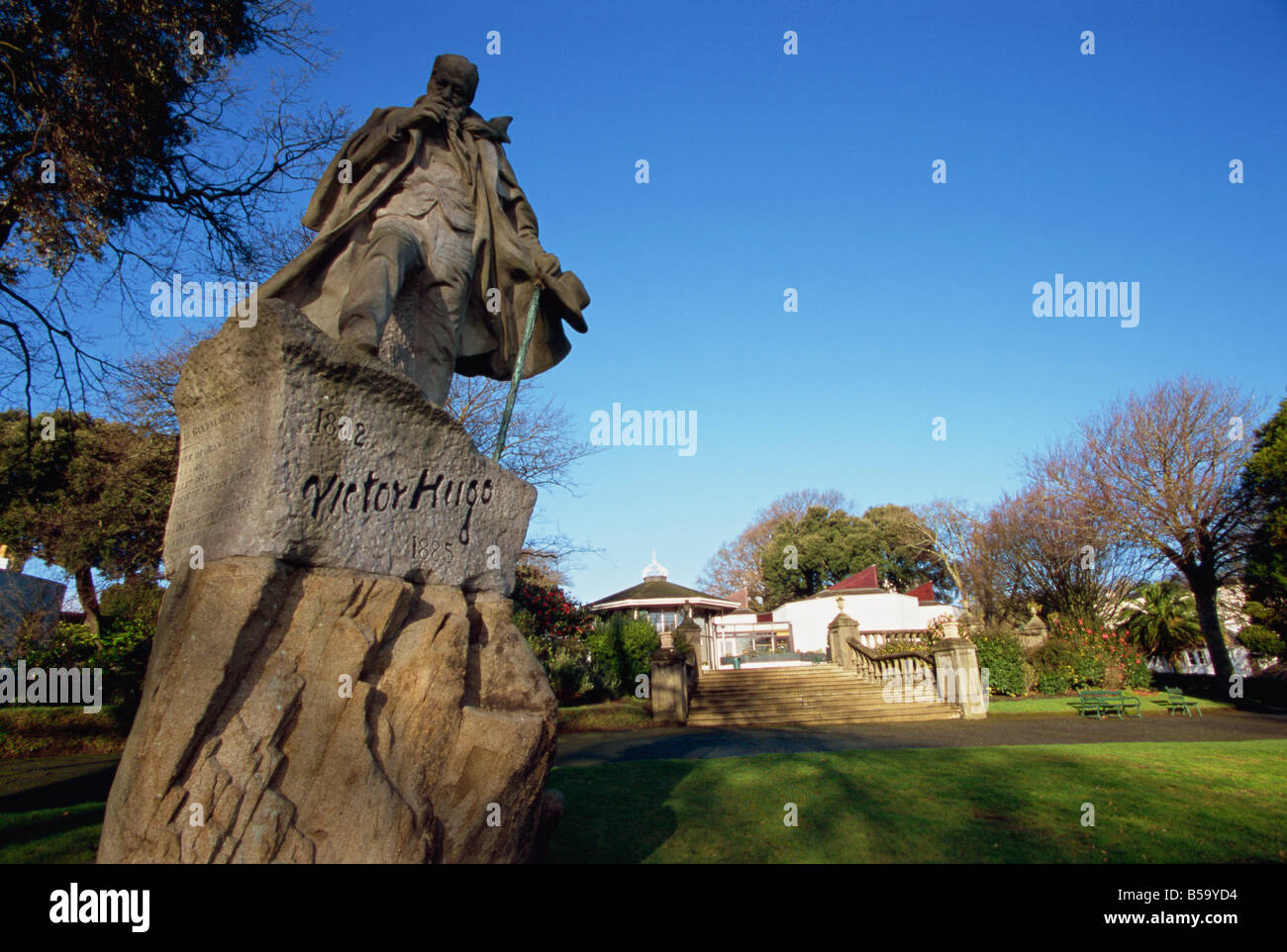 Statue of Victor Hugo, Candie Gardens, St. Peter Port, Guernsey