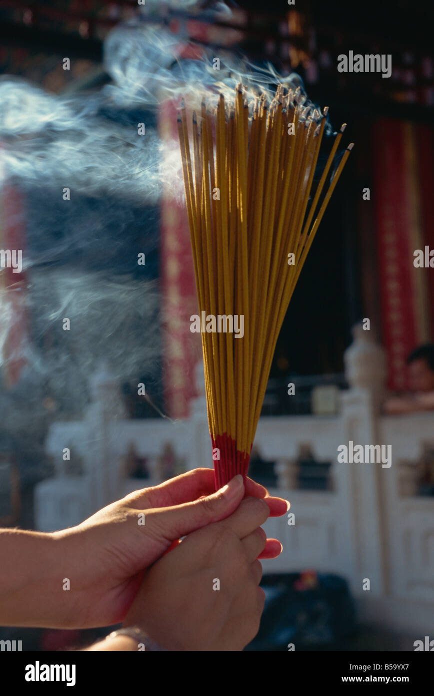Incense Hong Kong China Asia Stock Photo Alamy
