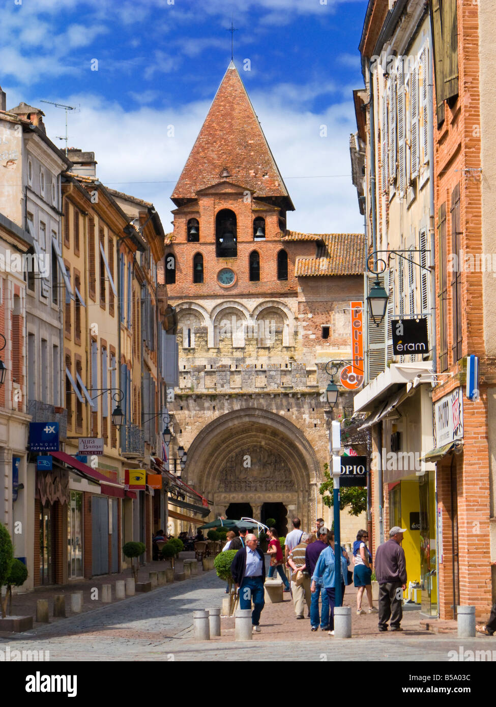 The Abbaye Saint Pierre de Moissac in Moissac, Tarn et Garonne, France, Europe Stock Photo