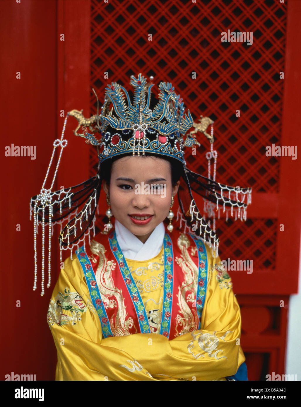 Portrait of a woman in the traditional costume of the Middle Kingdom in