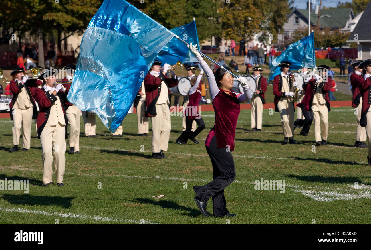 Highschool Marching Band Stock Photo