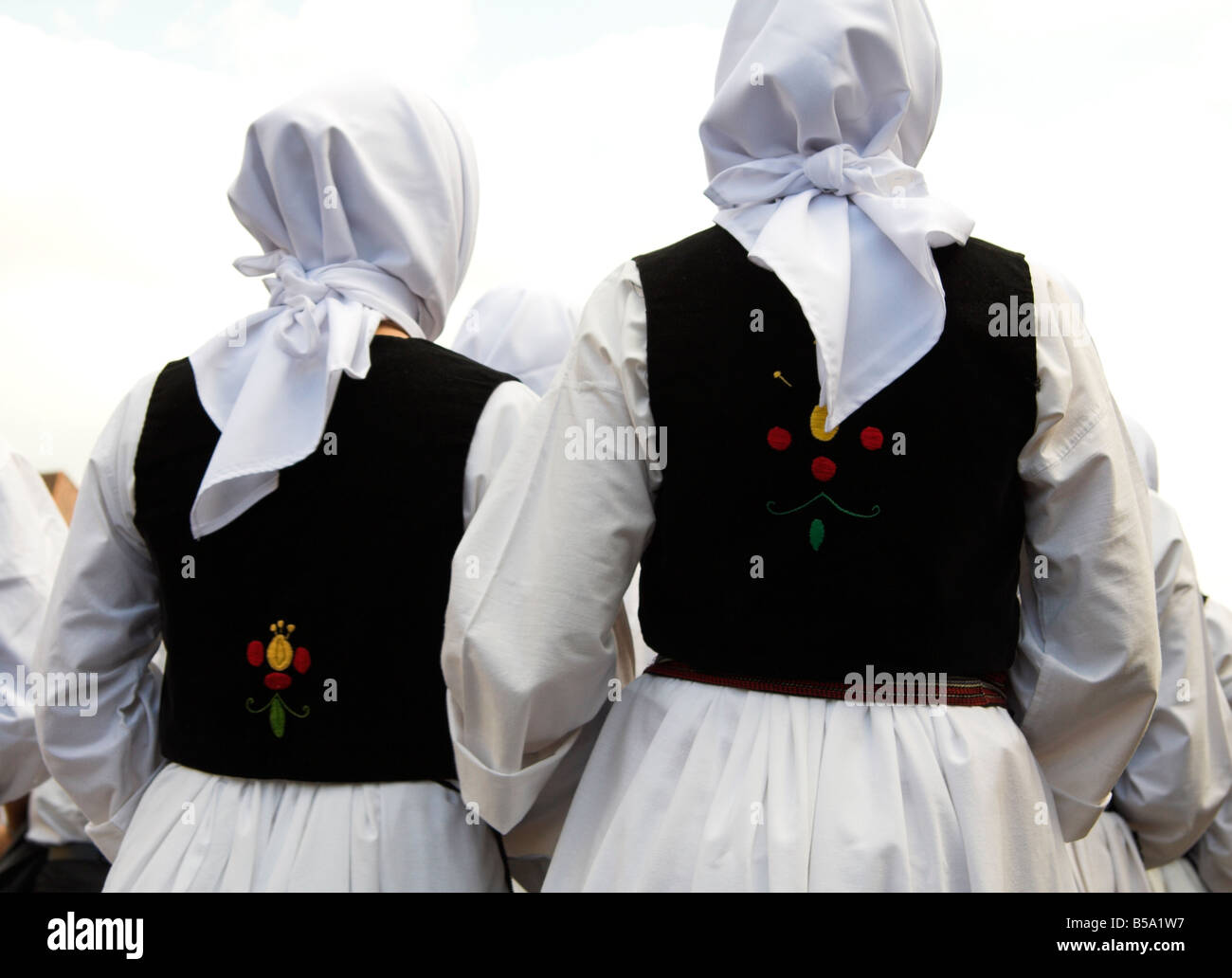 Traditional folk costume, Budapest Wine Festival, Hungary Stock Photo