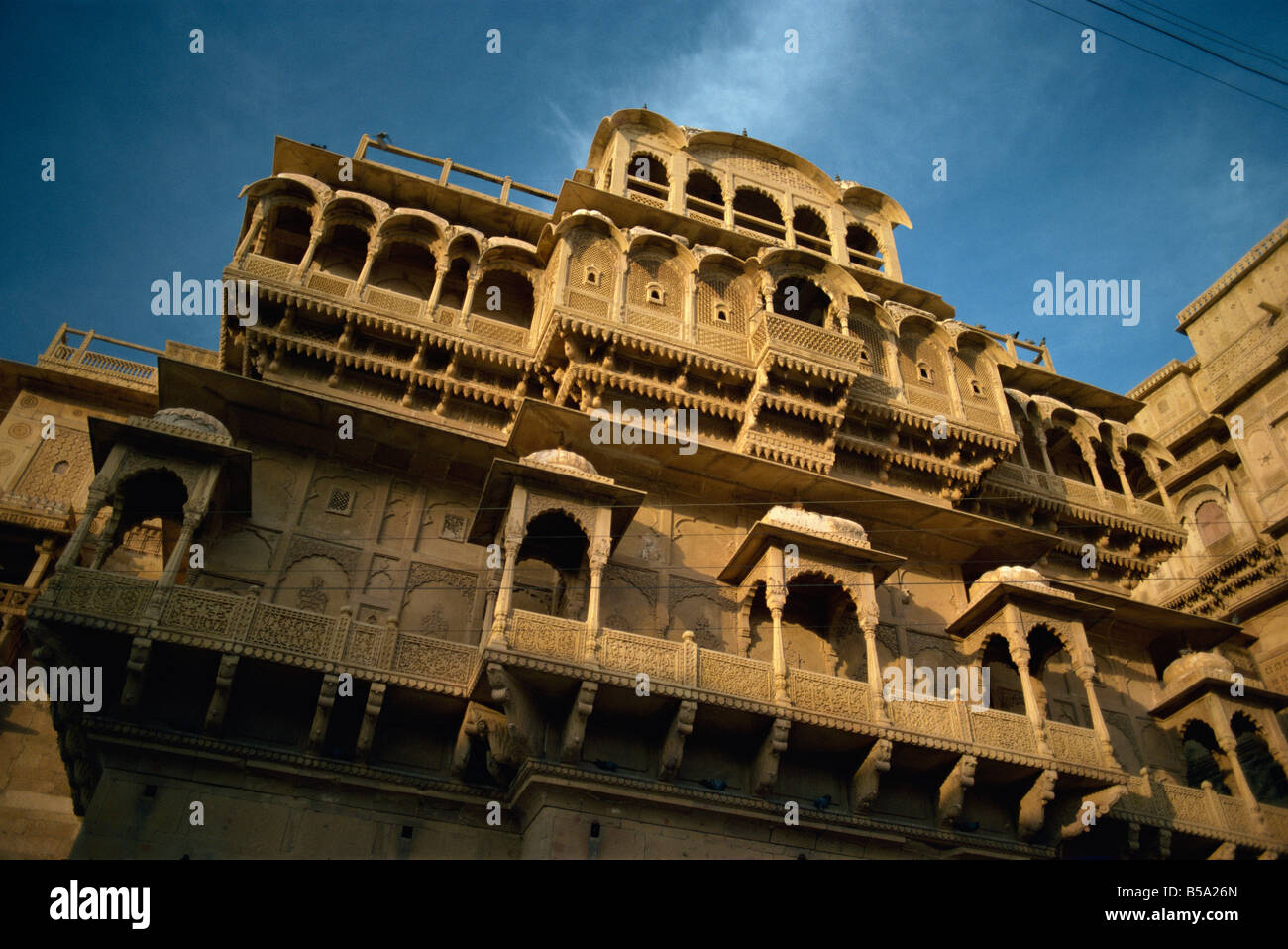 View of the Fort Palace built by Rawal Jaisal in 1156 Jaisalmer Fort Jaisalmer Rajasthan state India Asia Stock Photo