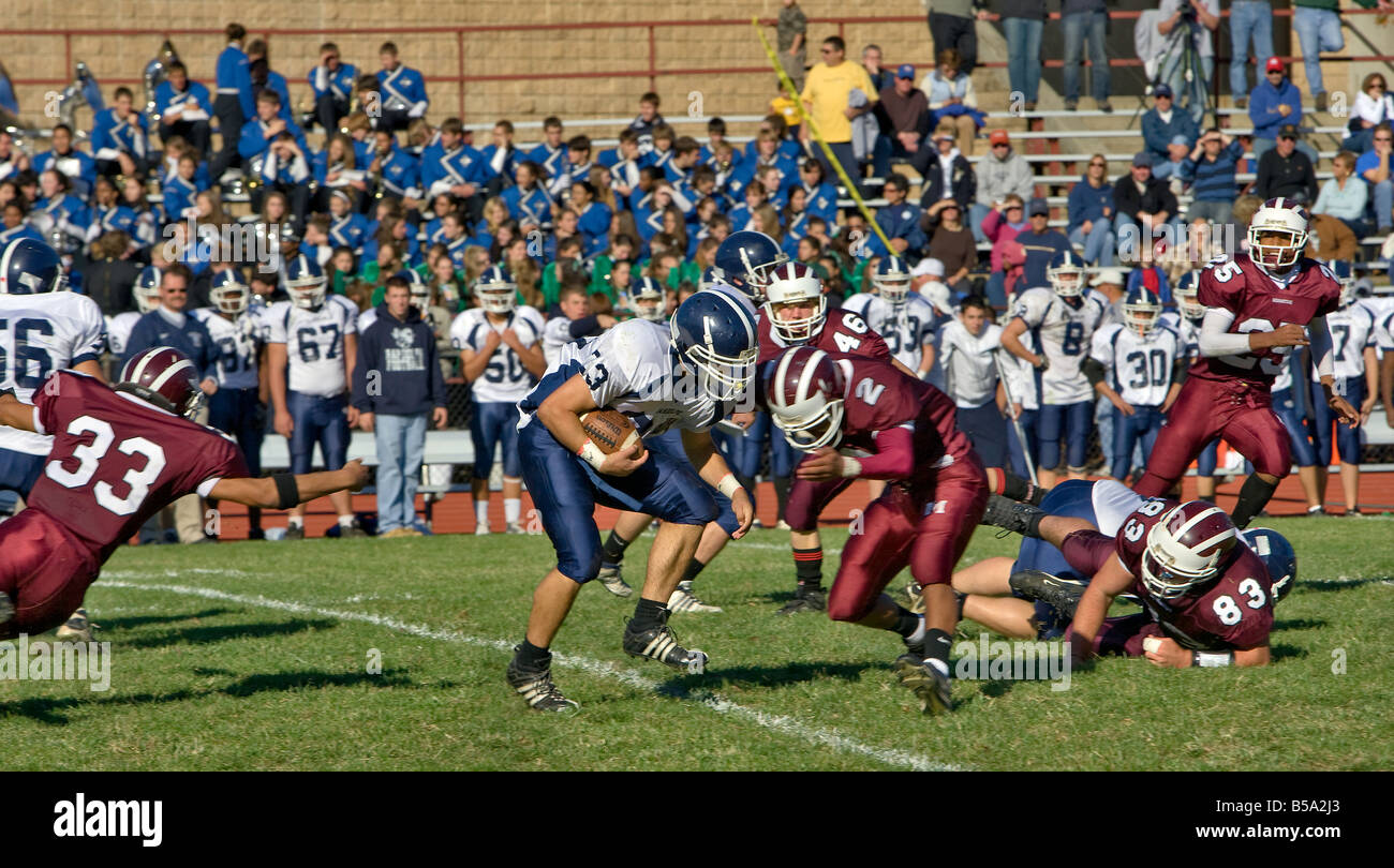 Highschool Football Morristown High vs Randolf High 10 08 Stock Photo