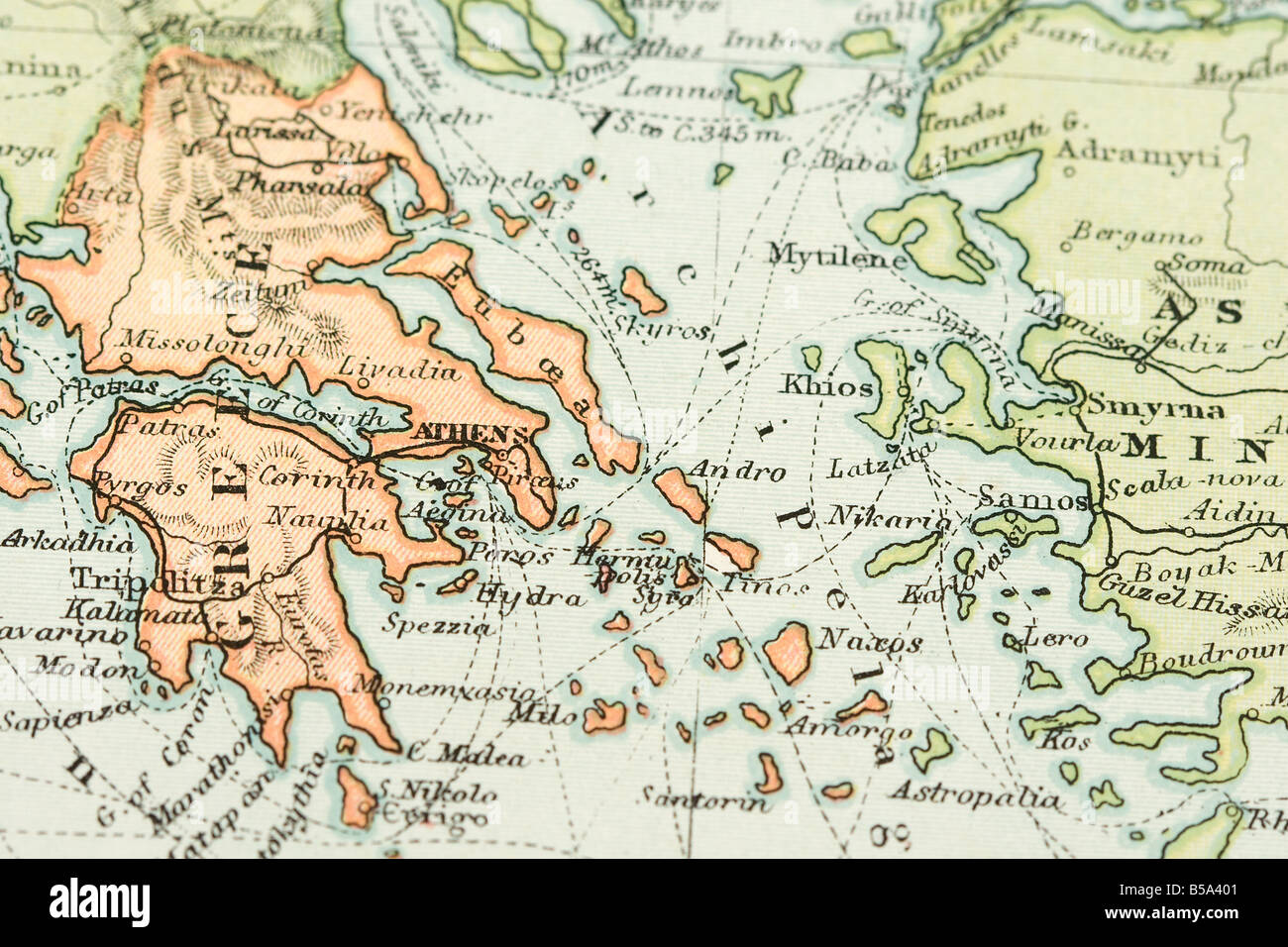 Ancient greece map hi-res stock photography and images - Alamy