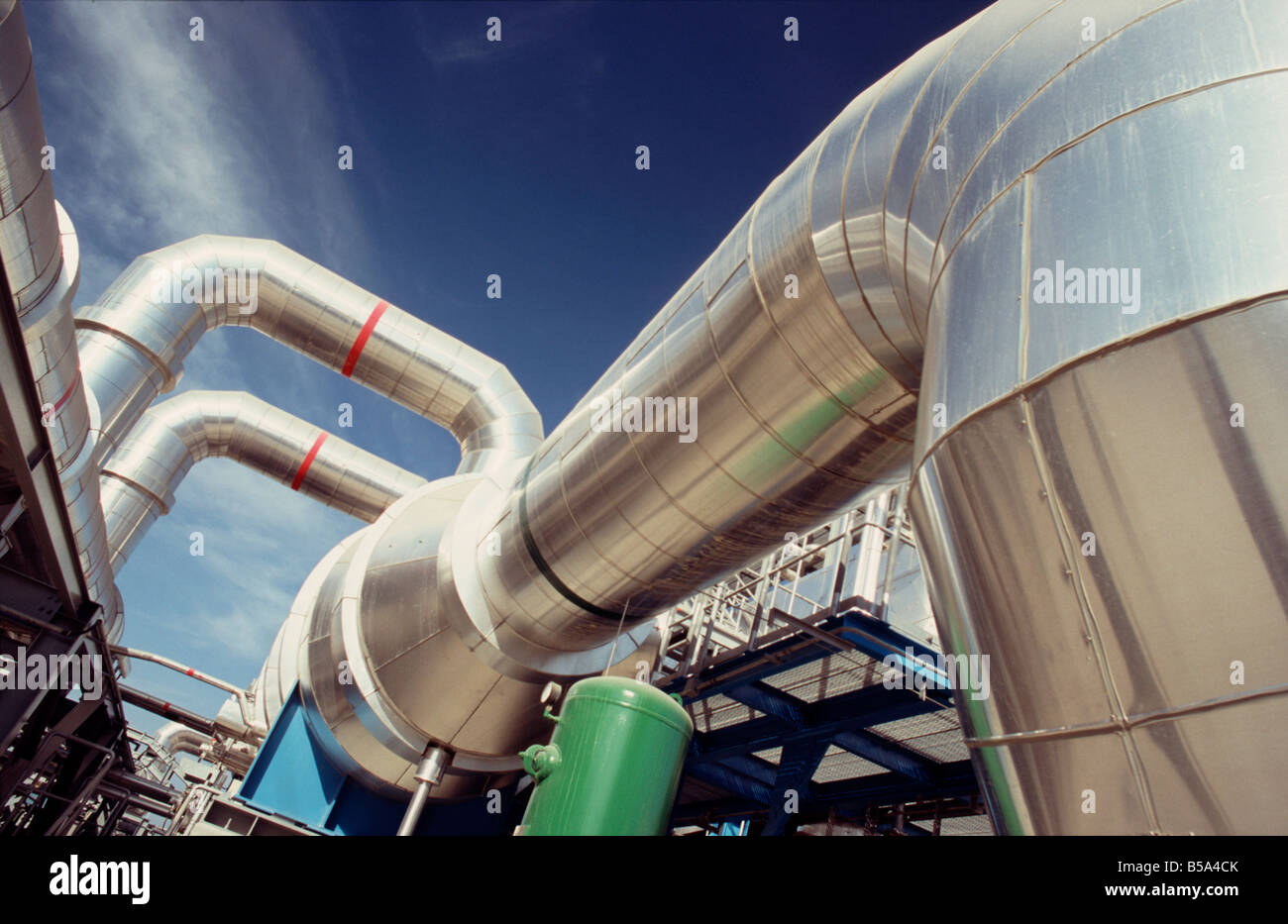 Barka Desalination plant industry near muscat oman middle east Stock