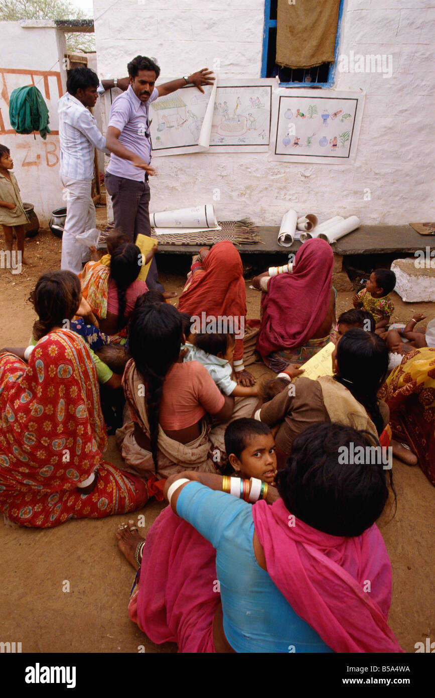 Village health worker, Andhra Pradesh, India Stock Photo