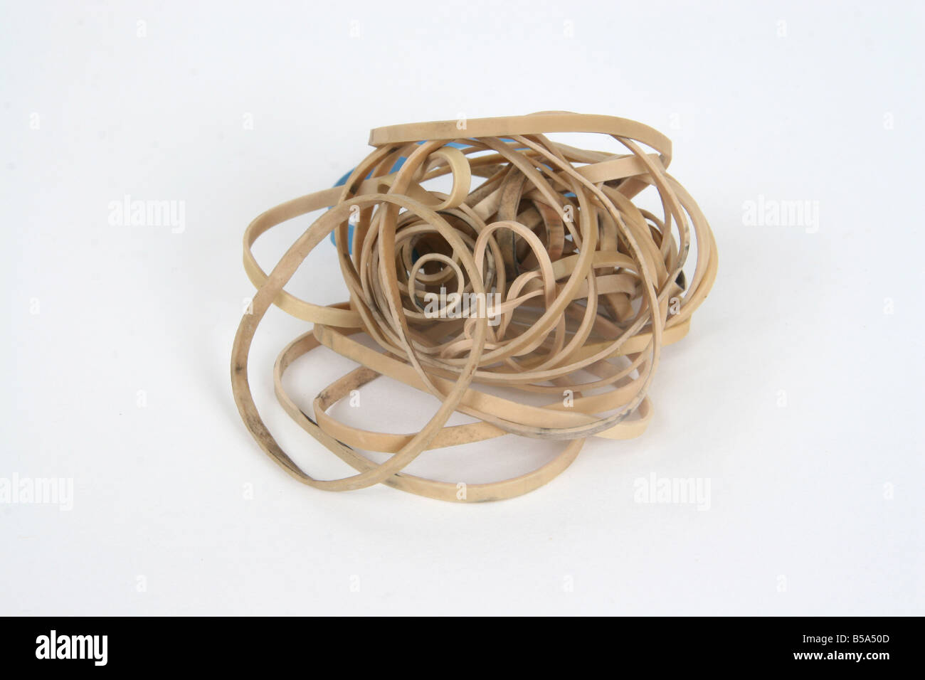 A bunch of rubber bands Stock Photo