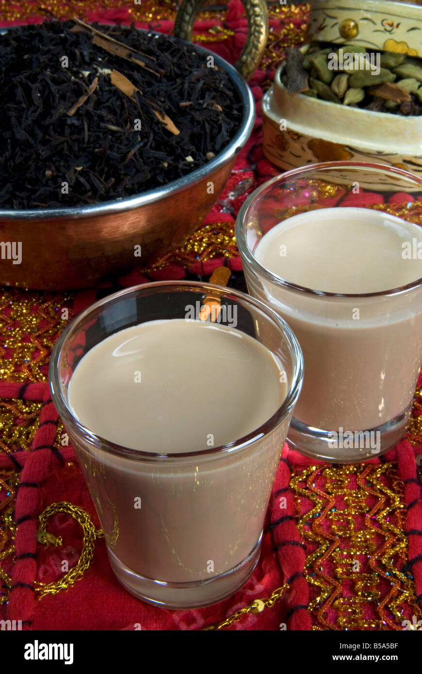 Masala chay, Indian Tea, India Stock Photo