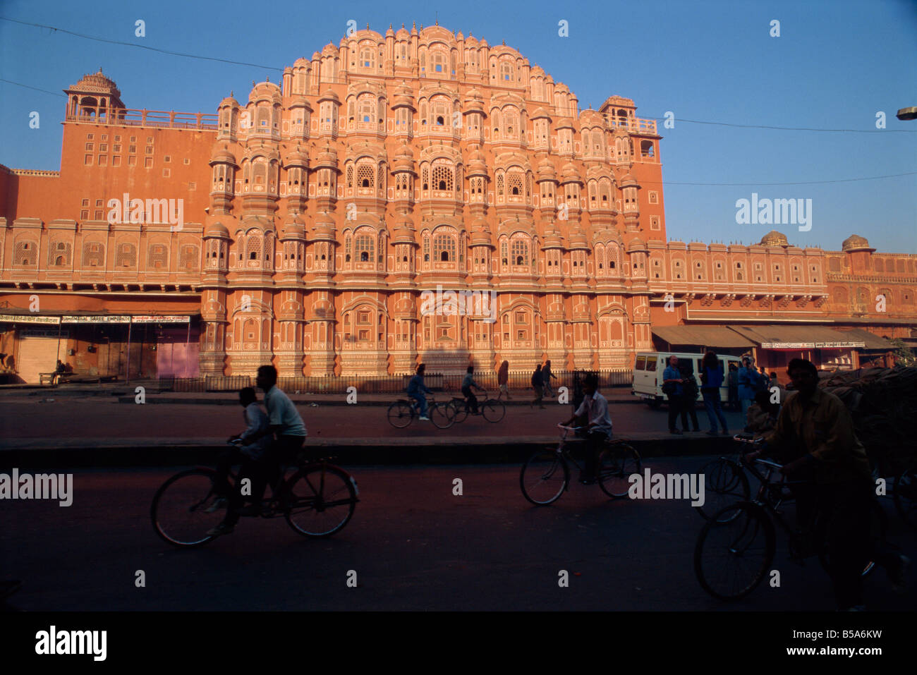 Hawa Mahal Palace of the Winds from where ladies in purdah could look outside Jaipur Rajasthan state India Asia Stock Photo