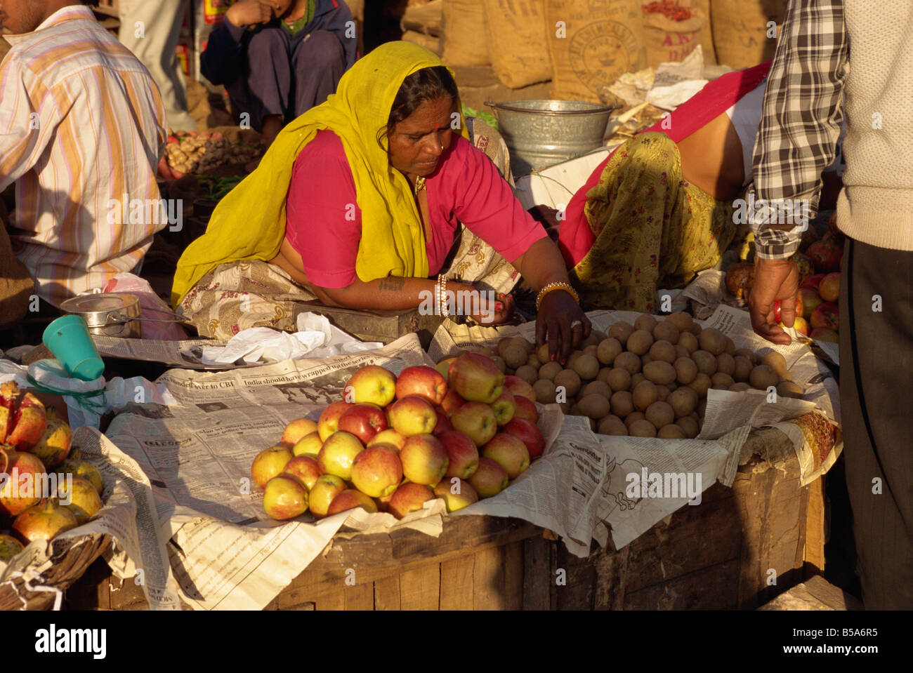 Market Jaipur Rajasthan state India Asia Stock Photo Alamy