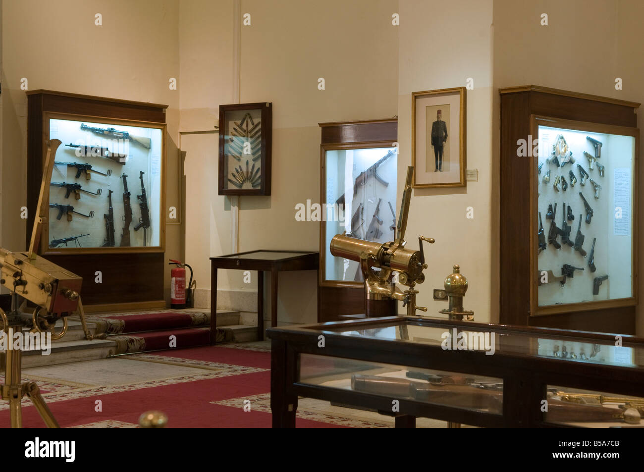 Old weapons displayed at the the Arms museum in Abdeen Palace, Cairo Egypt Stock Photo