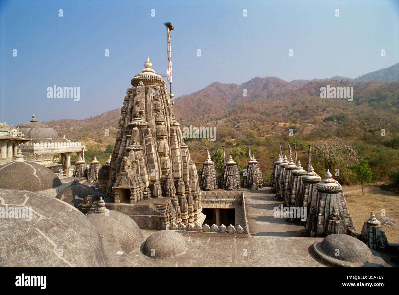The Jain temple of Chaumukha built in the 14th century Ranakpur Rajasthan state India Asia Stock Photo