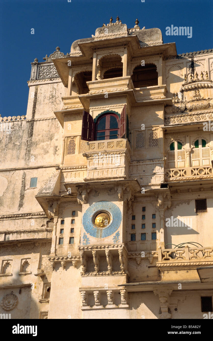 City Palace built in 1775 Udaipur Rajasthan state India Asia Stock Photo