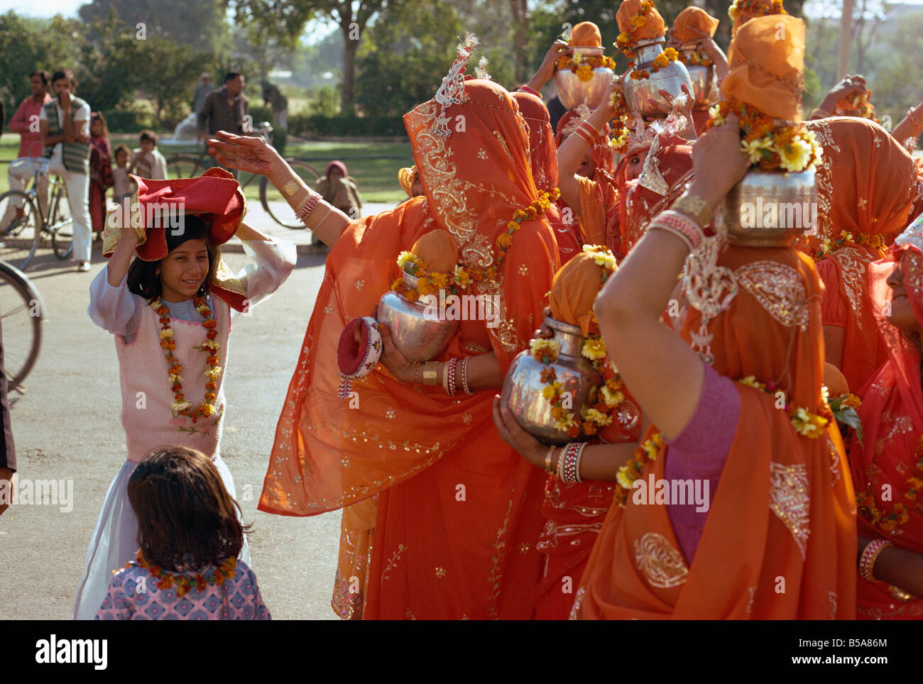 Women At Jain Festival Jaipur Rajasthan State India Asia Stock Photo Alamy
