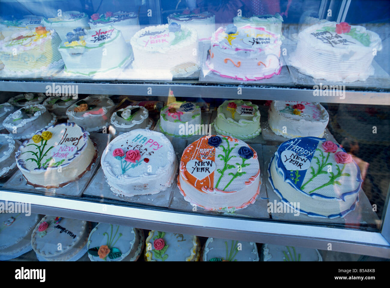 Cakes for special occasions, Munnar, in the Western Ghats, Kerala state, India Stock Photo